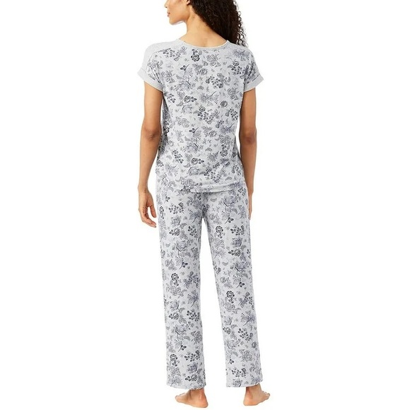 Lucky Brand Grey Floral Pajama Set - Picture 2 of 5